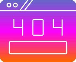 404 Error Vector Icon Design
