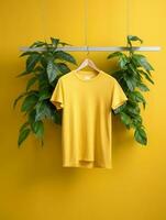 Blank T shirt photo for mockup design