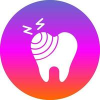 roto diente vector icono diseño