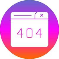 404 Error Vector Icon Design