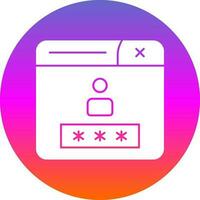 Login Vector Icon Design