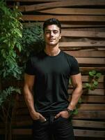 Luxury Black tshirt photo