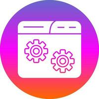 Website Setting Vector Icon Design