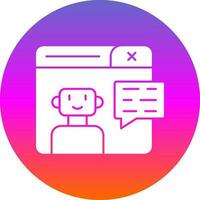 diseño de icono de vector de chatbot