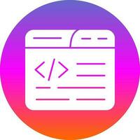 Web Coding Vector Icon Design