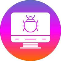 Computer Bug Vector Icon Design