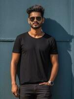 Luxury Black tshirt photo