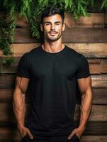 Luxury Black tshirt photo