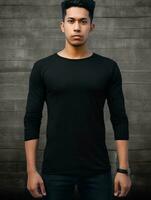 lujo negro camiseta foto