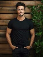 Luxury Black tshirt photo