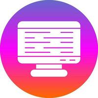 Monitor Screen Vector Icon Design