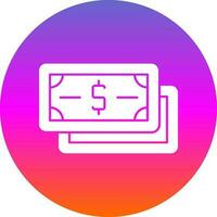 Dollar Note Vector Icon Design