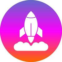Rocket Launch Vector Icon Design