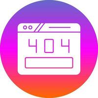 404 Error Vector Icon Design
