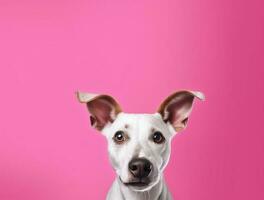 Isolated Beautiful pet portrait of dog photo