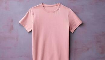 Blank T shirt photo for mockup design