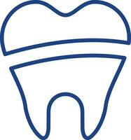 Dental Filling Vector Icon Design