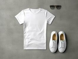 Blank T shirt photo for mockup design