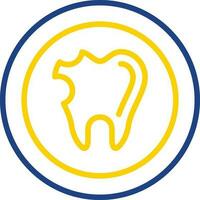 caries vector icono diseño