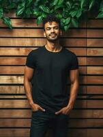 Luxury Black tshirt photo