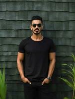 Luxury Black tshirt photo