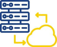 Cloud Server Vector Icon Design