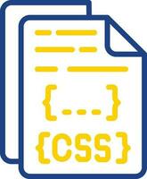 diseño de icono de vector de archivo css