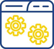 Website Setting Vector Icon Design