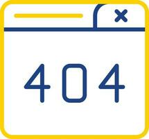 404 Error Vector Icon Design