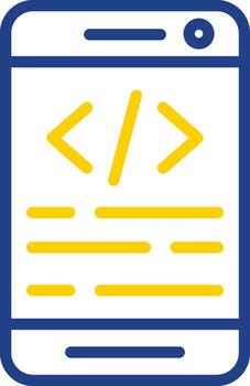 App coding Vector Icon Design