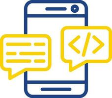 diseño de icono de vector de conversación