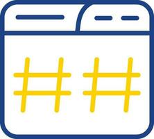 hastag vector icono diseño