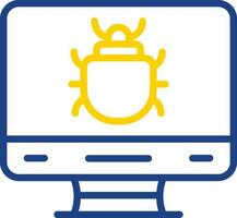 Computer Bug Vector Icon Design