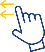 Swipe Left Vector Icon Design