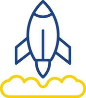 Rocket Launch Vector Icon Design