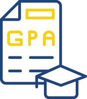 gpa vector icono diseño