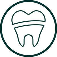 Dental Filling Vector Icon Design