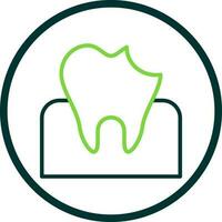 Dental Caries Vector Icon Design