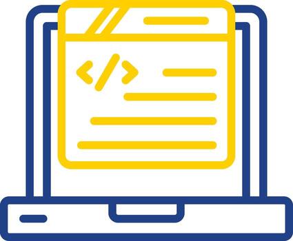 codificación vector icono diseño