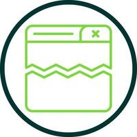 Broken Link Vector Icon Design