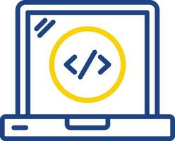 Web Coding Vector Icon Design