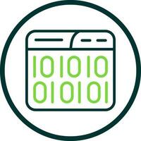 Binary Code Vector Icon Design