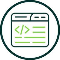 Web Coding Vector Icon Design