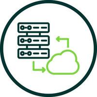 Cloud Server Vector Icon Design