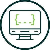 diseño de icono de vector de programación