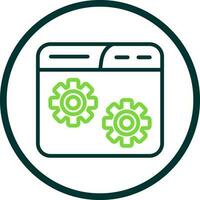 Website Setting Vector Icon Design