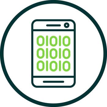 Binary Code Vector Icon Design