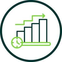 Bar Chart Vector Icon Design