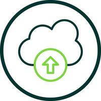 Cloud Upload Vector Icon Design