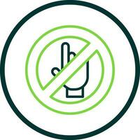 Do Not Touch Vector Icon Design